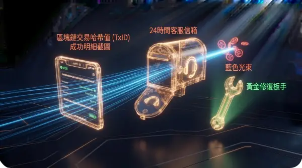 USDT轉帳失敗解法TxID交易哈希值查詢與客服人工補單
