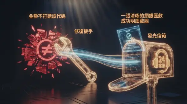 轉帳失敗解法金額不符掉單排解與客服人工補單救援
